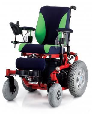 Sedia a rotelle elettrica - BABYCROSS - Nuova Blandino - pediatrica / da esterno / ad altezza regolabile