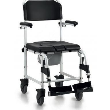 Sedia da doccia con braccioli - GR310 RP - Nuova Blandino - con rotelle / con poggiapiedi