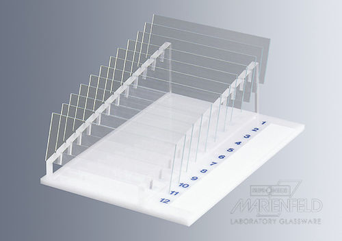 Rack da laboratorio per vetrini per microscopio - 5680007 - Paul Marienfeld - per essiccazione