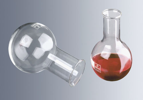 Matraccio da laboratorio - 41104 series - Paul Marienfeld - in vetro borosilicato / a base sferica