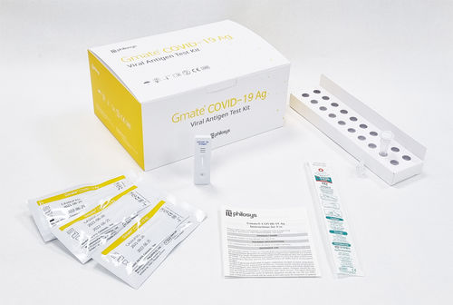 Kit di test per diagnosi COVID-19 - Gmate® - PHILOSYS Co., Ltd. - per antigeni / SARS-COV-2 / nasofaringeo