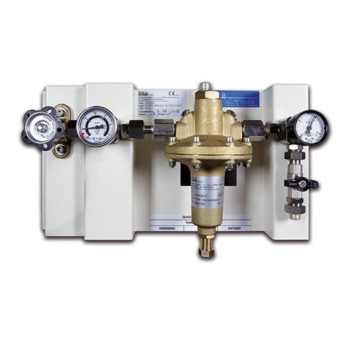 Unità di distribuzione di ossigeno - QRI -00 series - STM - Sistemi Tecnologie Medicali - CO2 / N2O / a muro