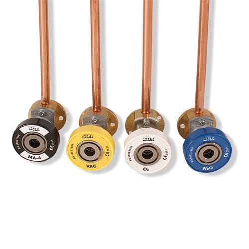 Presa tipo BS - 5682 - STM - Sistemi Tecnologie Medicali - per sistemi di distribuzione di gas medicali / per gas medicali