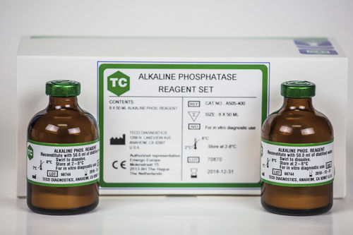 Reagente in soluzione - A505-400 - Teco Diagnostics - di campioni di sangue / per chimica clinica / in polvere