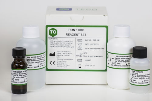 Kit di reagenti per chimica clinica - I592-100 - Teco Diagnostics - di campioni di sangue / liquido / di ferro