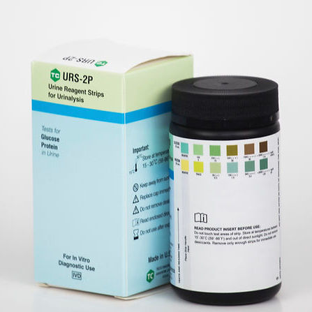 Striscia analitica per analisi di urina - URS-2P-100 - Teco Diagnostics - di urina / striscia reattiva