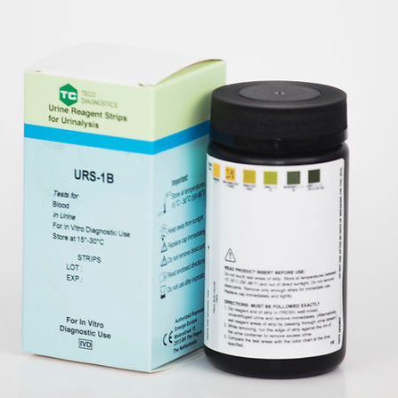 Striscia analitica per analisi di urina - URS-1B-100 - Teco Diagnostics - di urina / striscia reattiva