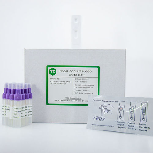 Test rapido di ricerca di sangue occulto nelle feci - F735-25 - Teco Diagnostics - dell'emoglobina / di feci