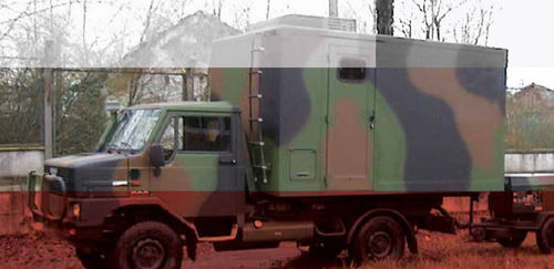 Unità mobile ospedaliera da trasporto - toutenkamion - ginecologica / per emergenza chirurgica / di salvataggio