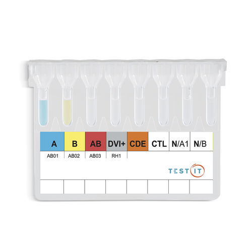 Kit di test per determinazione dei gruppi sanguigni - TG103 - Turklab Tibbi Malzemeler San. Tic. A.S.