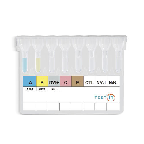 Kit di test per determinazione dei gruppi sanguigni - TG105 - Turklab Tibbi Malzemeler San. Tic. A.S. - di sangue