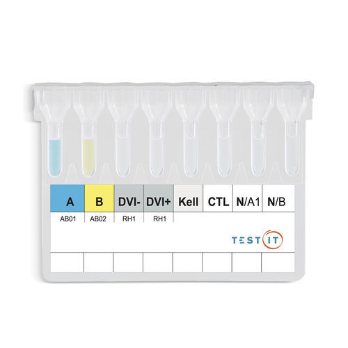 Kit di test per determinazione dei gruppi sanguigni - TG106 - Turklab Tibbi Malzemeler San. Tic. A.S. - di sangue