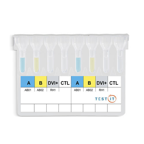 Kit di test per determinazione dei gruppi sanguigni - TG108 - Turklab Tibbi Malzemeler San. Tic. A.S. - di sangue