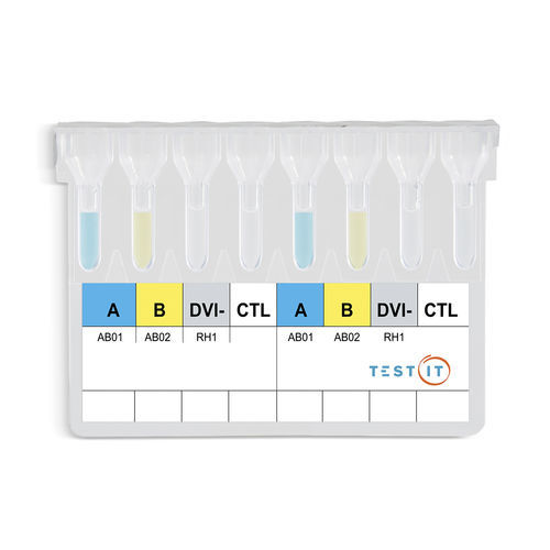 Kit di test per determinazione dei gruppi sanguigni - TG109 - Turklab Tibbi Malzemeler San. Tic. A.S. - di sangue