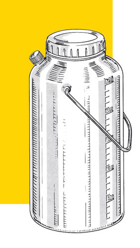Contenitore per campioni delle urine nelle 24 ore - 90483 - Vacutest Kima S.r.l. - in polietilene / con tappo a vite