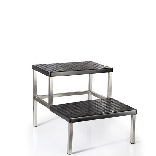 Predellino 2 gradini - D-89 - DEMERTZI M & Co - in acciaio inossidabile / antiscivolo