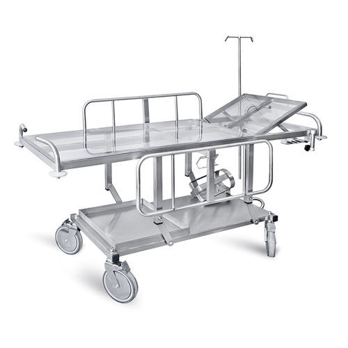 Barella con carrello di trasferimento - D01 - DEMERTZI M & Co - idraulica / ad altezza regolabile / 2 sezioni