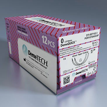 Filo di sutura assorbibile a breve termine - DemeQUICK™ - Demetech - per chirurgia dei tessuti molli