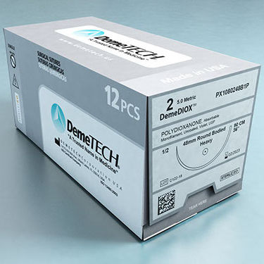 Filo di sutura assorbibile - DemeDIOX™ - Demetech - per chirurgia oftalmica / per chirurgia cardiovascolare pediatrico