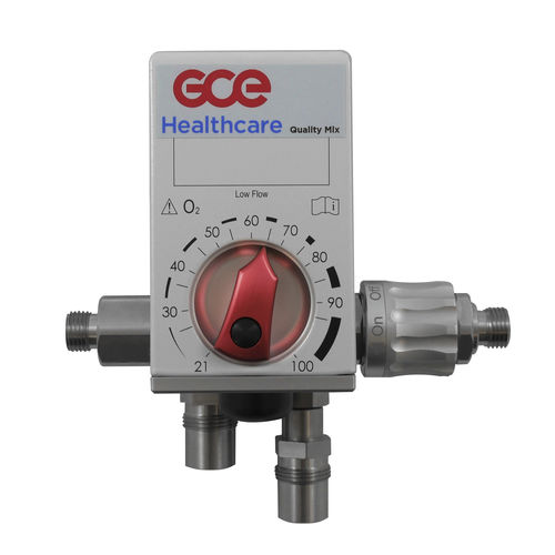 Miscelatore di gas medico - GCE Group - di ossigeno / d'aria / tubo flussometro