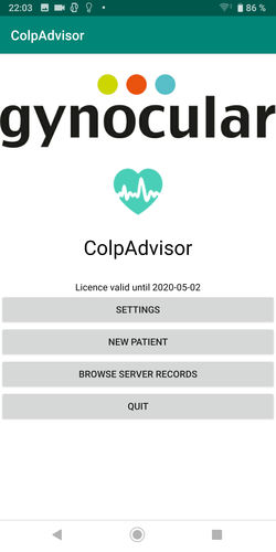Applicazione iOS di gestione - ColpAdvisor - Gynius Plus - di analisi / di rilevamento / di acquisizione di immagini