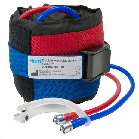Bracciale per laccio emostatico pneumatico - 45-110 - Hammarplast medical - con doppio tubo / autoclavabile / lavabile