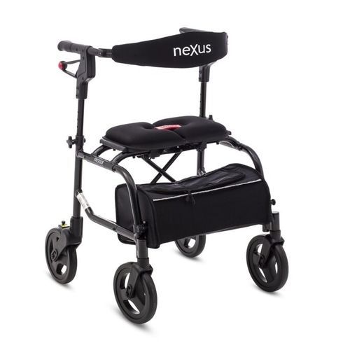 Deambulatore rollator a 4 ruote - NeXus 3 - Human Care Group - con sedile / con cestello / pieghevole