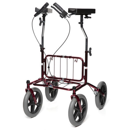 Deambulatore rollator a 4 ruote - Carl-Oskar RA - Human Care Group - con sedile / con braccioli / con cestello