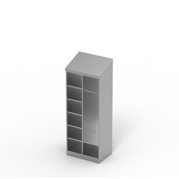 Armadio con ripiano - OR-D1 - Klimaoprema d.d. - ventilato / in acciaio inossidabile
