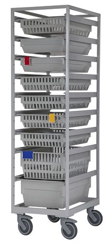 Carrello di trasporto - Transport trolley - MATTTEO - con ripiano / modulare / con struttura aperta