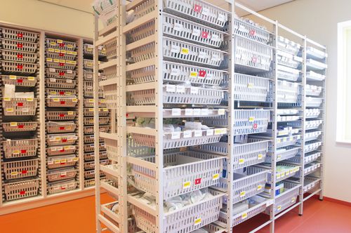 Scaffalatura modulare - MODUL-IT ISO 1 - MATTTEO - per cestelli / per contenitori / con struttura aperta