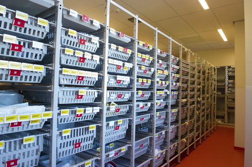 Scaffalatura modulare - MODUL-IT ISO 2 - MATTTEO - per cestelli / per contenitori / con struttura aperta