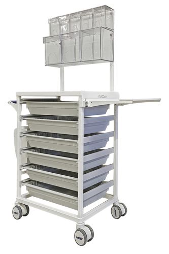 Carrello per uso generale - Nursing trolley - MATTTEO - per trattamenti / 6 ripiani / modulare