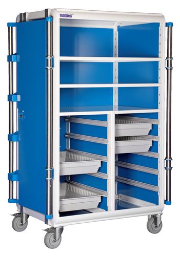 Carrello di trasporto - MODU-FLEX. - MATTTEO - con ripiano / a doppia porta / modulare