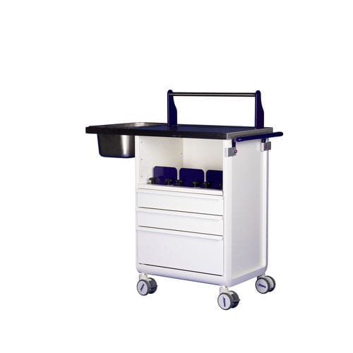 Carrello per gesso - S452273 - MATTTEO - in acciaio inossidabile / in alluminio / con cassetti