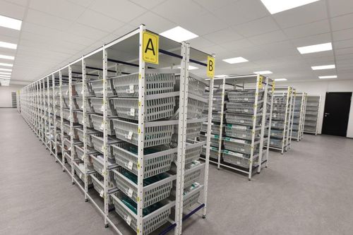 Scaffalatura modulare - MODUL-iT  - MATTTEO - per contenitori / per cestelli / per farmacia