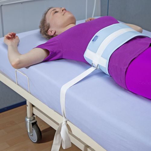 Cinghia di fissaggio per letto ospedaliero - SALVACEL® - Medicare System - addominale / imbottita