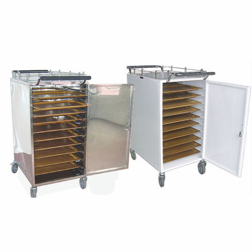 Carrello di distribuzione di vassoi - SM 9053 - Shima Prima Utama - di trasporto / in acciaio inossidabile / con ripiano