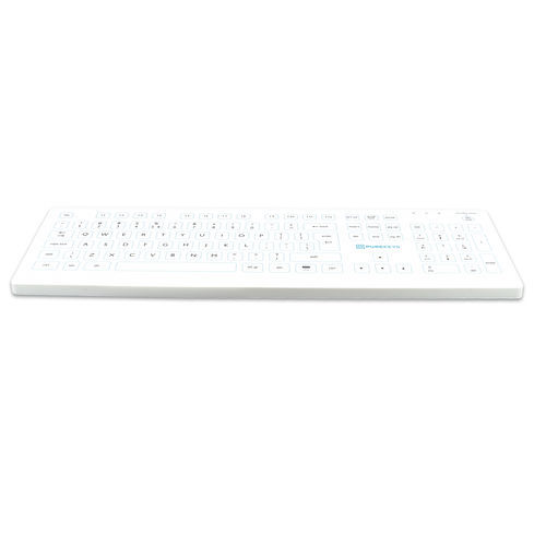 Tastiera medicale con tastierino numerico - 50500100 - Purekeys - in silicone / senza fili / USB