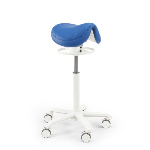 Sgabello per studio odontoiatrico - Amazone Balance Alba - Score BV - ad altezza regolabile / a forma di sella / blu