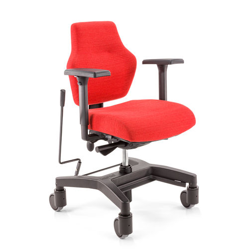 Sedia da ufficio con braccioli - Mobility  - Score BV - con rotelle / con poggiapiedi / ad altezza regolabile