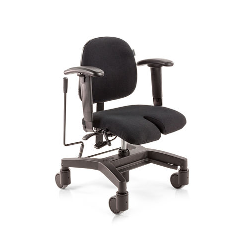 Sedia da ufficio con braccioli - Mobility 2300 Arthrodese - Score BV - con rotelle / con poggiapiedi / ad altezza regolabile
