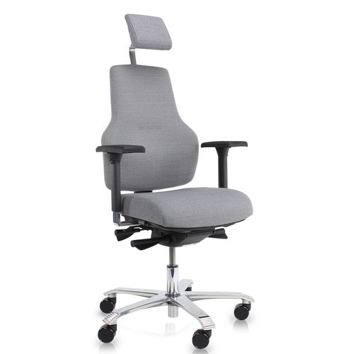 Sedia da ufficio con braccioli - Large - Score BV - con rotelle / ad altezza regolabile
