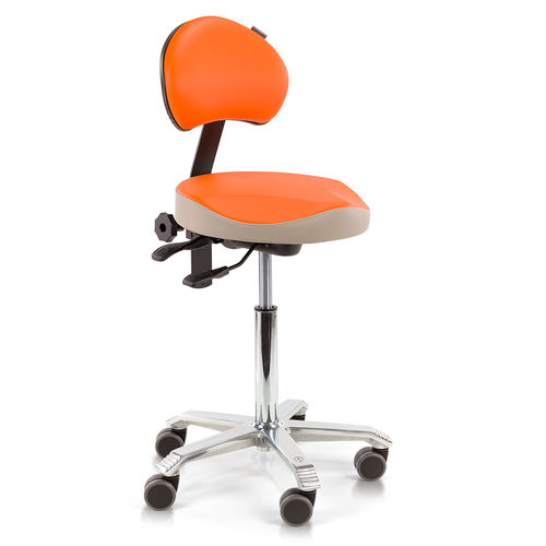 Sgabello per struttura sanitaria - 6311 ergo shape - Score BV - medicale / ad altezza regolabile / con rotelle