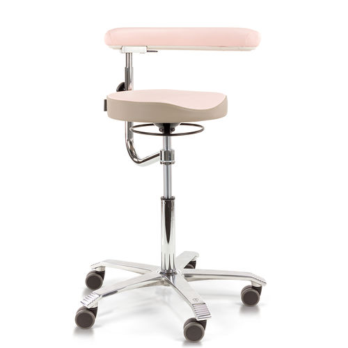 Sgabello per struttura sanitaria - 6360 ergo shape - Score BV - medicale / ad altezza regolabile / con rotelle