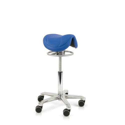 Sgabello per struttura sanitaria - Amazone Balance - Score BV - ad altezza regolabile / con rotelle / a forma di sella