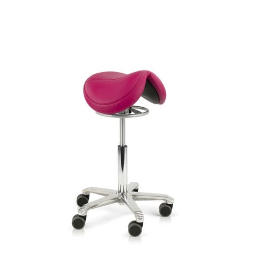 Sgabello per struttura sanitaria - Jumper Balance - Score BV - ad altezza regolabile / con rotelle / a forma di sella