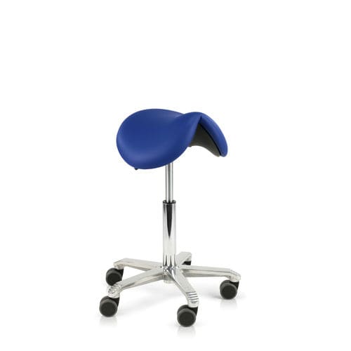 Sgabello per struttura sanitaria - Seamless upholstered Jumper  - Score BV - ad altezza regolabile / con rotelle / a forma di sella