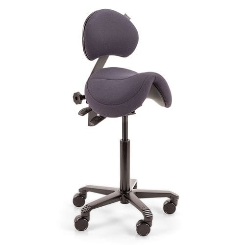 Sgabello per struttura sanitaria - Office Jumper  - Score BV - ad altezza regolabile / con rotelle / con schienale regolabile