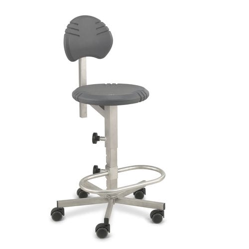 Sedia con rotelle - Pico Stainless Steel - Score BV - con poggiapiedi / ad altezza regolabile